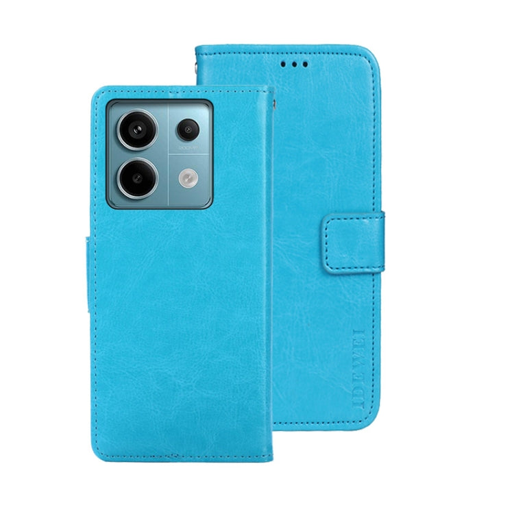 idewei Crazy Horse Texture Leather Phone Case, For Xiaomi Redmi 13C, For Xiaomi Redmi Note 13 Pro+ 5G, For Xiaomi Redmi Note 13 Pro 5G, For Xiaomi 13T / 13T Pro, For Xiaomi Redmi 12 4G, For Xiaomi Poco F5 5G