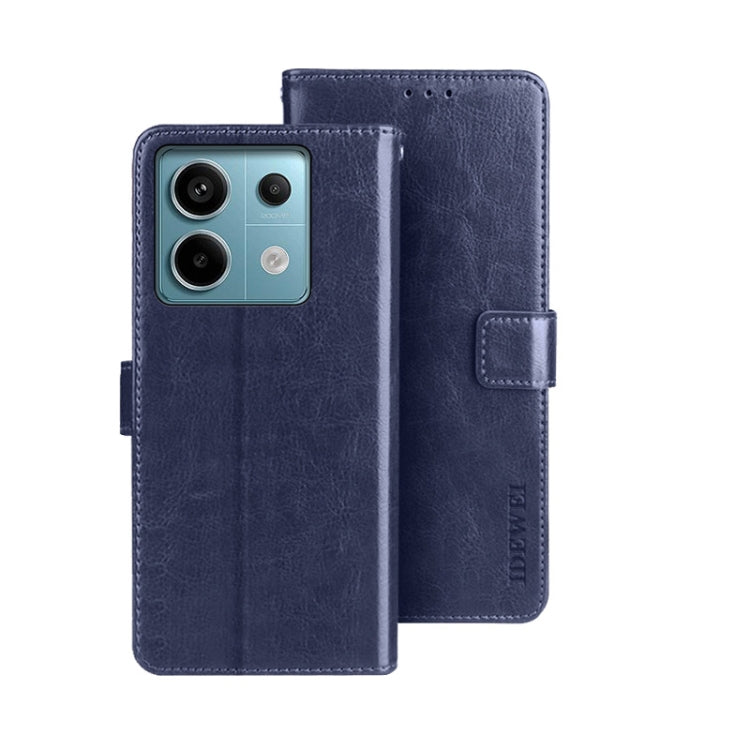 idewei Crazy Horse Texture Leather Phone Case, For Xiaomi Redmi 13C, For Xiaomi Redmi Note 13 Pro+ 5G, For Xiaomi Redmi Note 13 Pro 5G, For Xiaomi 13T / 13T Pro, For Xiaomi Redmi 12 4G, For Xiaomi Poco F5 5G