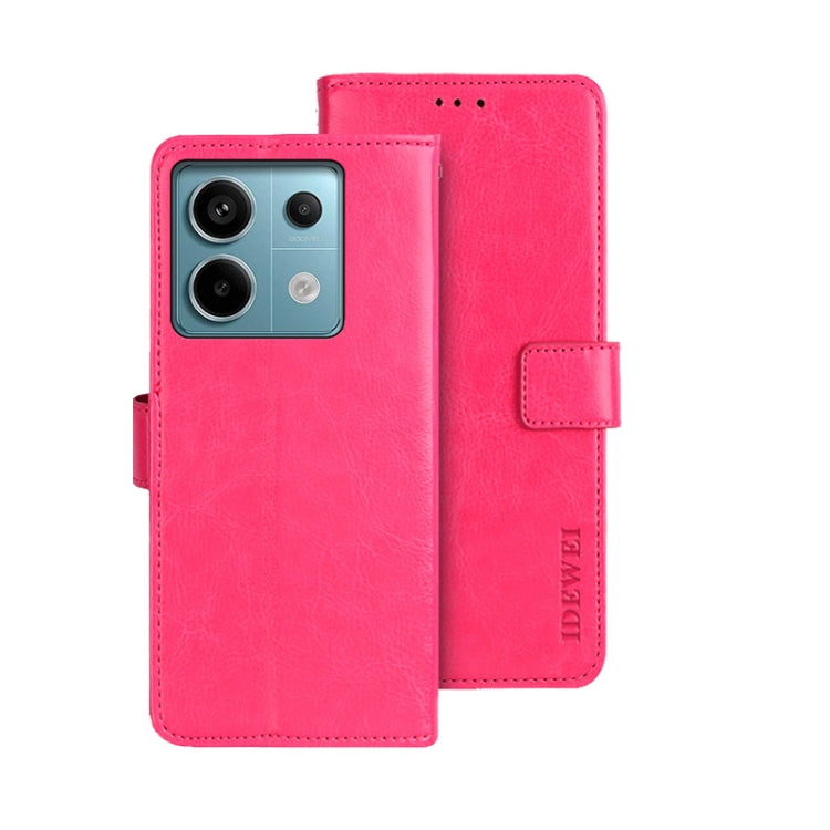 idewei Crazy Horse Texture Leather Phone Case, For Xiaomi Redmi 13C, For Xiaomi Redmi Note 13 Pro+ 5G, For Xiaomi Redmi Note 13 Pro 5G, For Xiaomi 13T / 13T Pro, For Xiaomi Redmi 12 4G, For Xiaomi Poco F5 5G