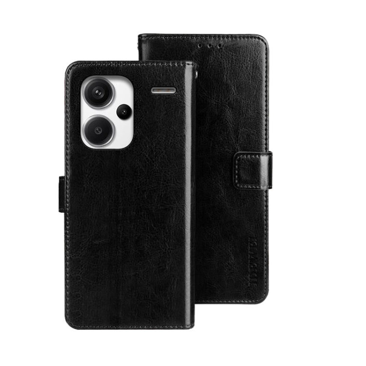 idewei Crazy Horse Texture Leather Phone Case, For Xiaomi Redmi 13C, For Xiaomi Redmi Note 13 Pro+ 5G, For Xiaomi Redmi Note 13 Pro 5G, For Xiaomi 13T / 13T Pro, For Xiaomi Redmi 12 4G, For Xiaomi Poco F5 5G