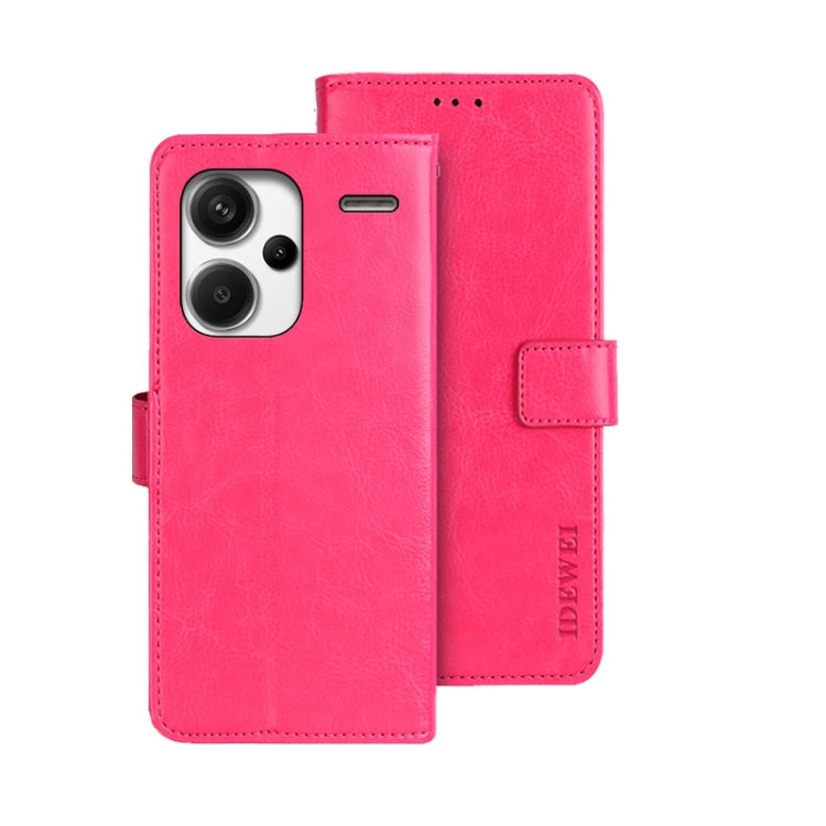idewei Crazy Horse Texture Leather Phone Case, For Xiaomi Redmi 13C, For Xiaomi Redmi Note 13 Pro+ 5G, For Xiaomi Redmi Note 13 Pro 5G, For Xiaomi 13T / 13T Pro, For Xiaomi Redmi 12 4G, For Xiaomi Poco F5 5G