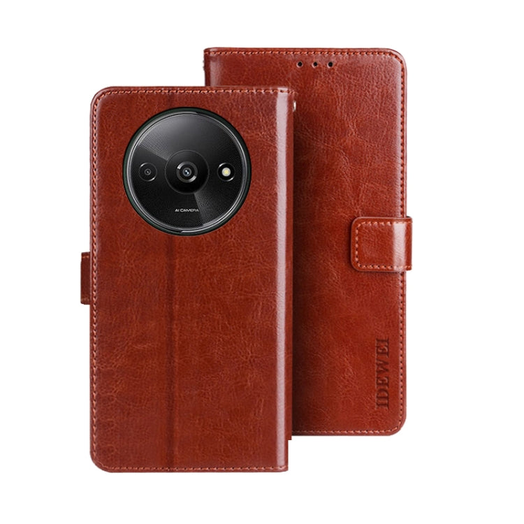 idewei Crazy Horse Texture Leather Phone Case, For Xiaomi Redmi A3 4G, For Xiaomi Redmi Note 13 Pro 4G, For Xiaomi Redmi Note 13 4G Global, For Xiaomi Poco X6 Pro 5G, For Xiaomi Poco X6 5G, For Xiaomi Redmi Note 13 5G