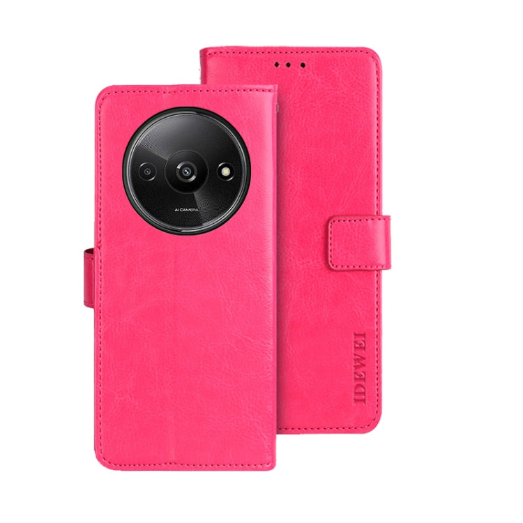 idewei Crazy Horse Texture Leather Phone Case, For Xiaomi Redmi A3 4G, For Xiaomi Redmi Note 13 Pro 4G, For Xiaomi Redmi Note 13 4G Global, For Xiaomi Poco X6 Pro 5G, For Xiaomi Poco X6 5G, For Xiaomi Redmi Note 13 5G