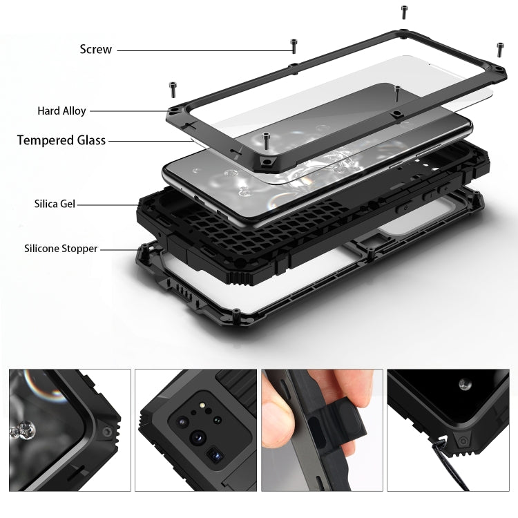 R-JUST Waterproof Shockproof Dustproof Metal + Silicone Protective Case, For Samsung Galaxy S20, For Samsung Galaxy S20 Plus, For Samsung Galaxy S20 Ultra