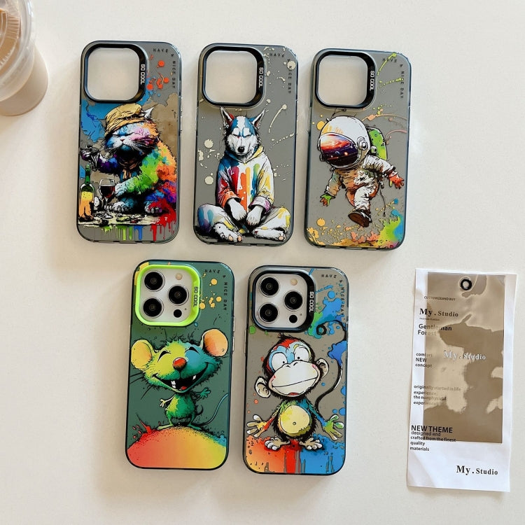 Animal Pattern Oil Painting Series PC + TPU Phone Case, For iPhone 11 Pro Max