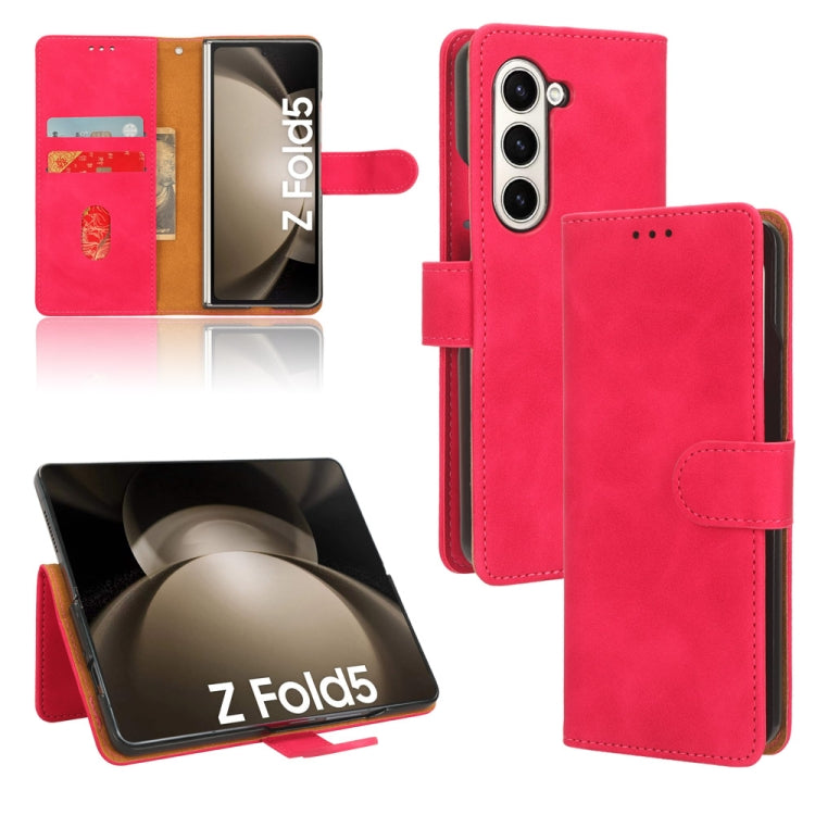 Skin Feel Magnetic Flip Leather Phone Case, For Galaxy Z Fold8 5G, For Galaxy Z Fold8 Ultra 5G, For Samsung Galaxy Z Fold7 5G, For Samsung Galaxy Z Fold5