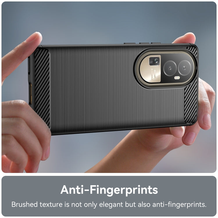 Brushed Texture Carbon Fiber TPU Phone Case, For OPPO Reno10 5G Global, For OPPO Reno10 Pro 5G Global / Reno10 Global, For OPPO A78 4G