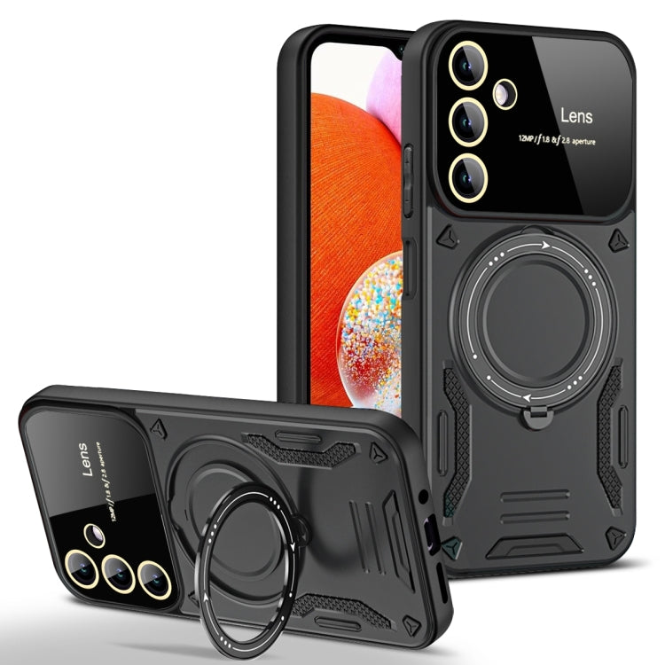 Large Window MagSafe Holder Phone Case, For Samsung Galaxy A34 5G, For Samsung Galaxy A54 5G, For Samsung Galaxy S23 Ultra 5G, For Samsung Galaxy S23+ 5G, For Samsung Galaxy A14 5G