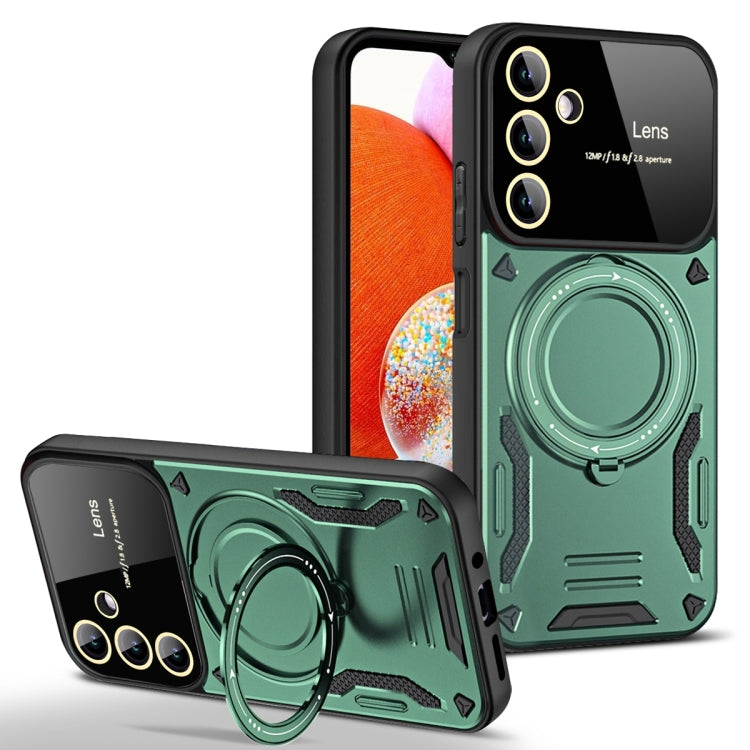 Large Window MagSafe Holder Phone Case, For Samsung Galaxy A34 5G, For Samsung Galaxy A54 5G, For Samsung Galaxy S23 Ultra 5G, For Samsung Galaxy S23+ 5G, For Samsung Galaxy A14 5G