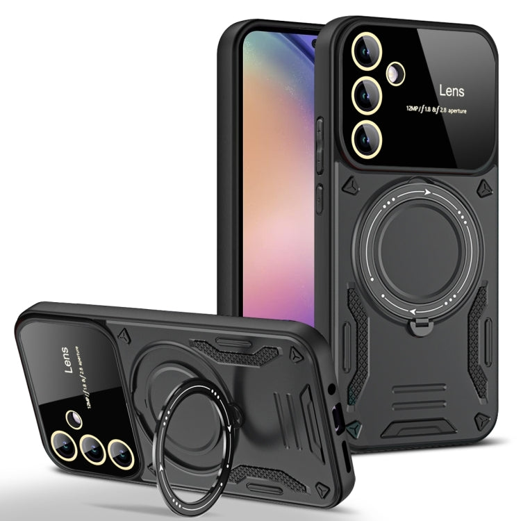 Large Window MagSafe Holder Phone Case, For Samsung Galaxy A34 5G, For Samsung Galaxy A54 5G, For Samsung Galaxy S23 Ultra 5G, For Samsung Galaxy S23+ 5G, For Samsung Galaxy A14 5G