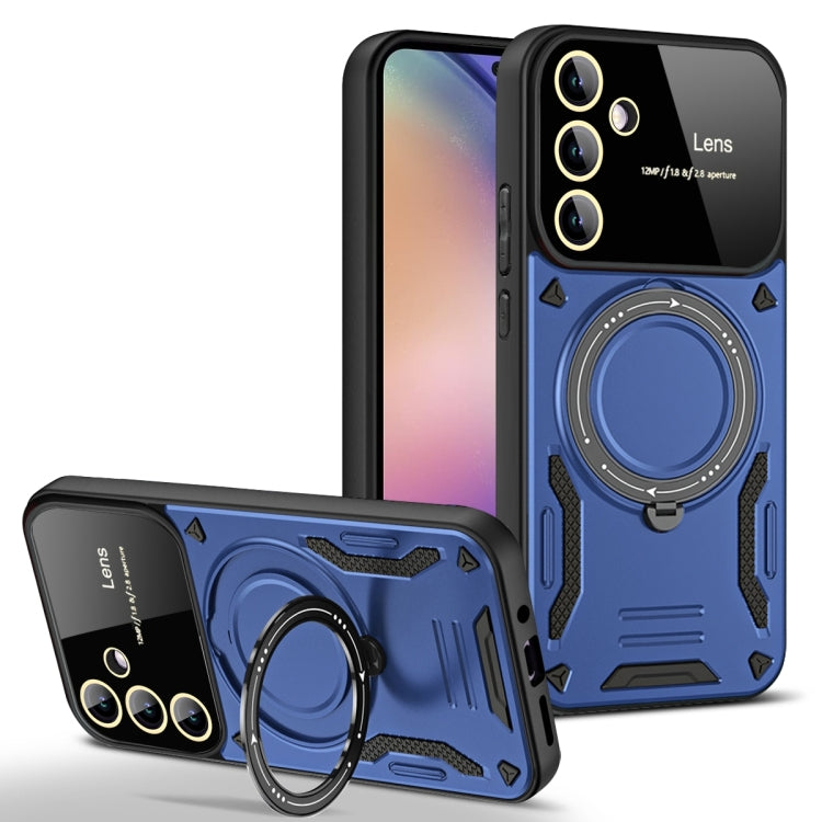 Large Window MagSafe Holder Phone Case, For Samsung Galaxy A34 5G, For Samsung Galaxy A54 5G, For Samsung Galaxy S23 Ultra 5G, For Samsung Galaxy S23+ 5G, For Samsung Galaxy A14 5G