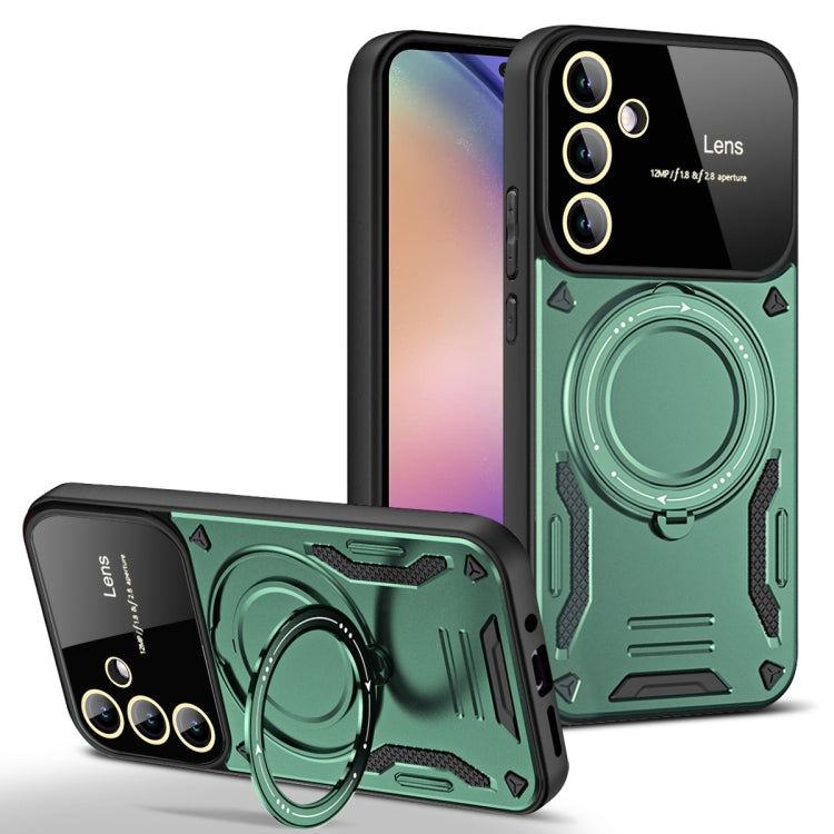 Large Window MagSafe Holder Phone Case, For Samsung Galaxy A34 5G, For Samsung Galaxy A54 5G, For Samsung Galaxy S23 Ultra 5G, For Samsung Galaxy S23+ 5G, For Samsung Galaxy A14 5G