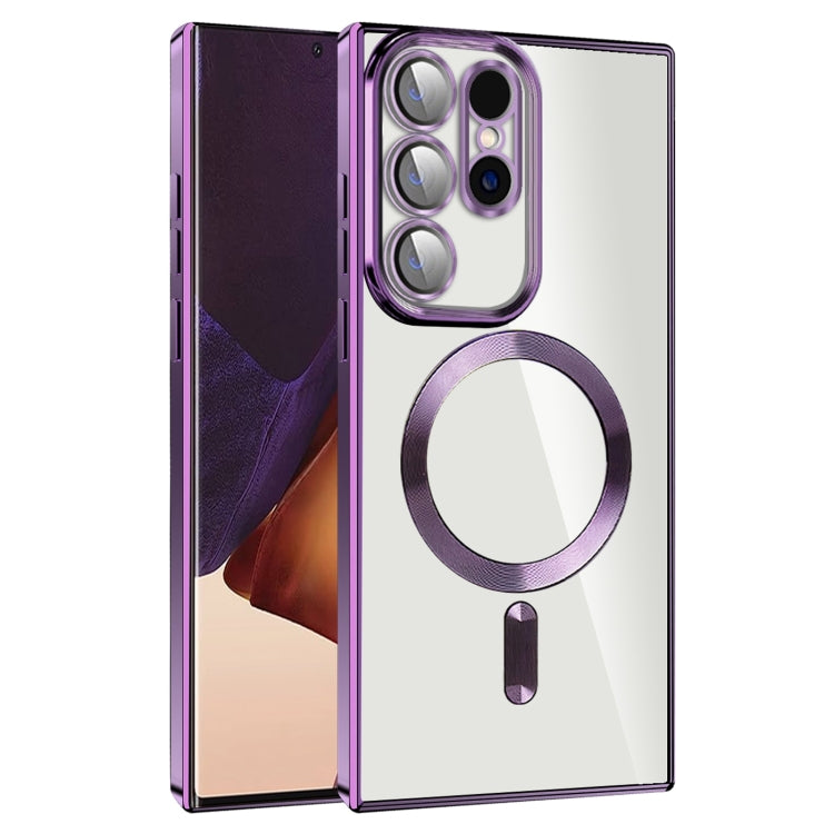 CD Texture Plating TPU MagSafe Phone Case with Lens Film, For Samsung Galaxy S21+ 5G, For Samsung Galaxy S21 Ultra 5G, For Samsung Galaxy Note20 Ultra, For Samsung Galaxy S20 Ultra