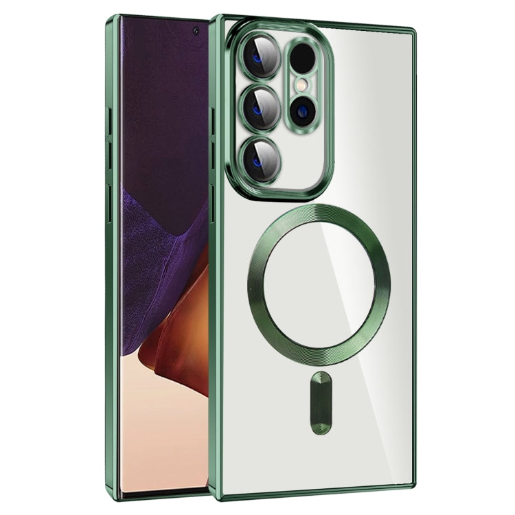 CD Texture Plating TPU MagSafe Phone Case with Lens Film, For Samsung Galaxy S21+ 5G, For Samsung Galaxy S21 Ultra 5G, For Samsung Galaxy Note20 Ultra, For Samsung Galaxy S20 Ultra
