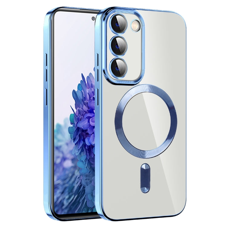 CD Texture Plating TPU MagSafe Phone Case with Lens Film, For Samsung Galaxy S20 FE, For Samsung Galaxy S22 Ultra 5G, For Samsung Galaxy S22+ 5G, For Samsung Galaxy S22 5G, For Samsung Galaxy S21 FE 5G, For Samsung Galaxy S21 5G