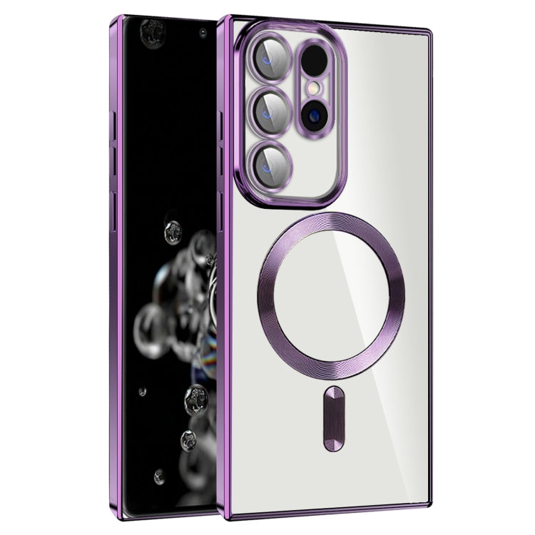 CD Texture Plating TPU MagSafe Phone Case with Lens Film, For Samsung Galaxy S21+ 5G, For Samsung Galaxy S21 Ultra 5G, For Samsung Galaxy Note20 Ultra, For Samsung Galaxy S20 Ultra