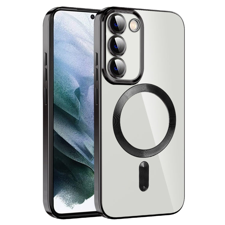 CD Texture Plating TPU MagSafe Phone Case with Lens Film, For Samsung Galaxy S20 FE, For Samsung Galaxy S22 Ultra 5G, For Samsung Galaxy S22+ 5G, For Samsung Galaxy S22 5G, For Samsung Galaxy S21 FE 5G, For Samsung Galaxy S21 5G