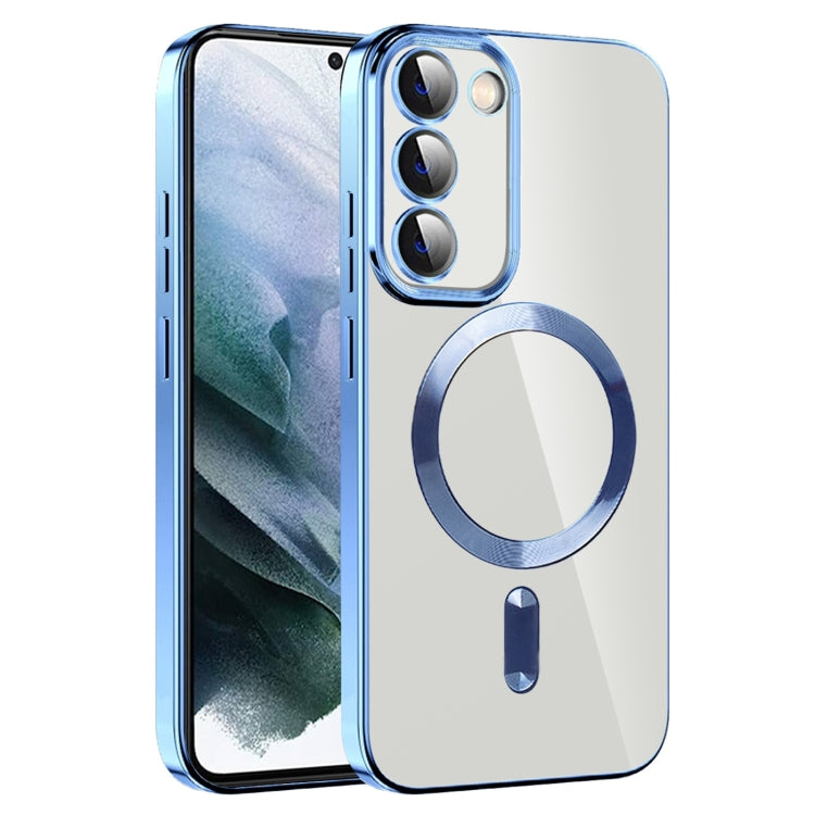 CD Texture Plating TPU MagSafe Phone Case with Lens Film, For Samsung Galaxy S20 FE, For Samsung Galaxy S22 Ultra 5G, For Samsung Galaxy S22+ 5G, For Samsung Galaxy S22 5G, For Samsung Galaxy S21 FE 5G, For Samsung Galaxy S21 5G
