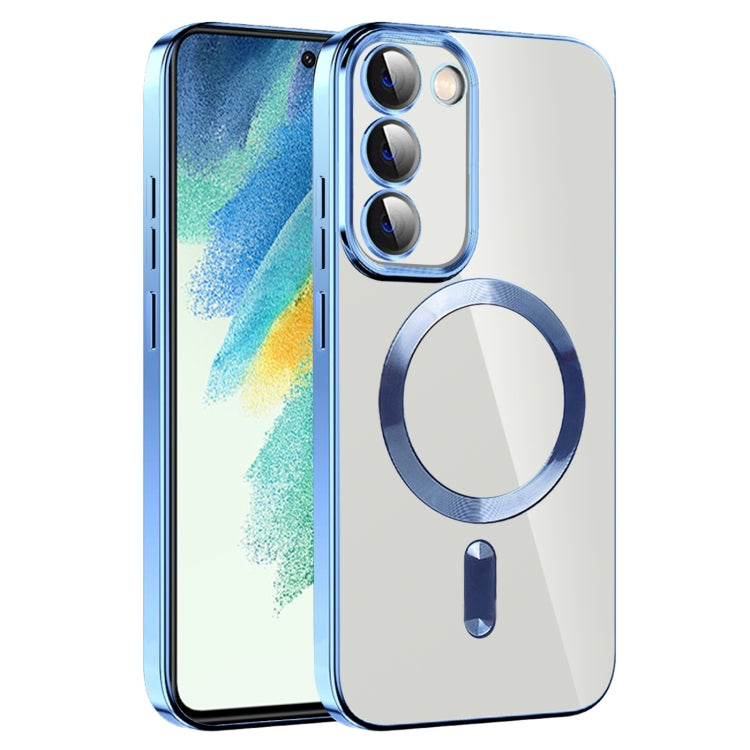 CD Texture Plating TPU MagSafe Phone Case with Lens Film, For Samsung Galaxy S20 FE, For Samsung Galaxy S22 Ultra 5G, For Samsung Galaxy S22+ 5G, For Samsung Galaxy S22 5G, For Samsung Galaxy S21 FE 5G, For Samsung Galaxy S21 5G