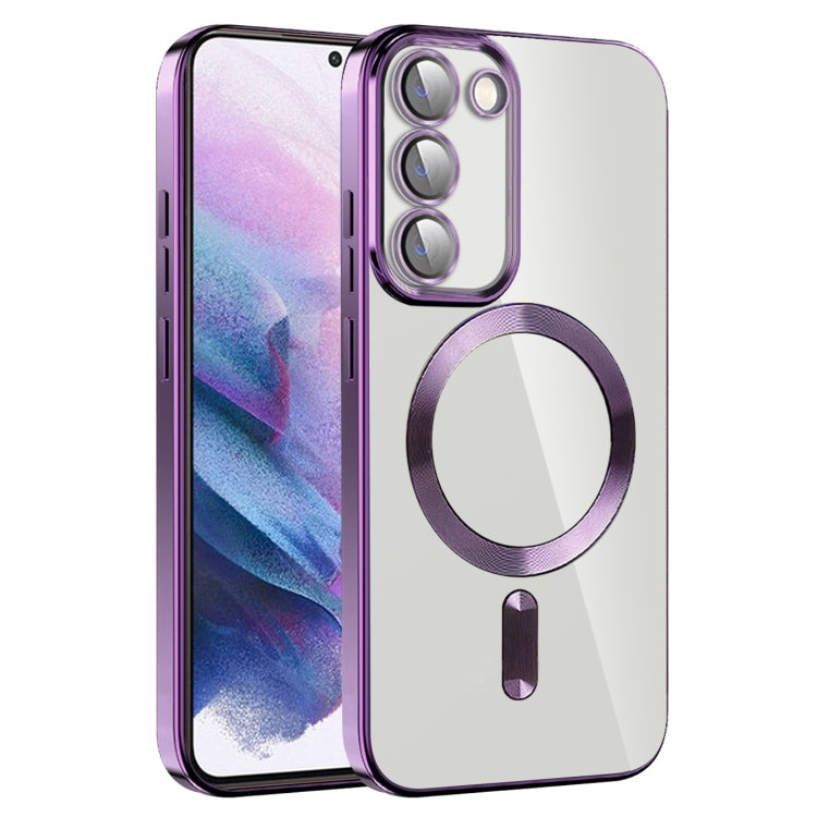 CD Texture Plating TPU MagSafe Phone Case with Lens Film, For Samsung Galaxy S21+ 5G, For Samsung Galaxy S21 Ultra 5G, For Samsung Galaxy Note20 Ultra, For Samsung Galaxy S20 Ultra