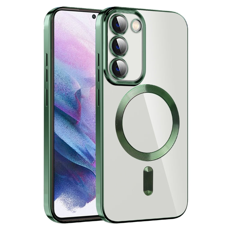 CD Texture Plating TPU MagSafe Phone Case with Lens Film, For Samsung Galaxy S21+ 5G, For Samsung Galaxy S21 Ultra 5G, For Samsung Galaxy Note20 Ultra, For Samsung Galaxy S20 Ultra