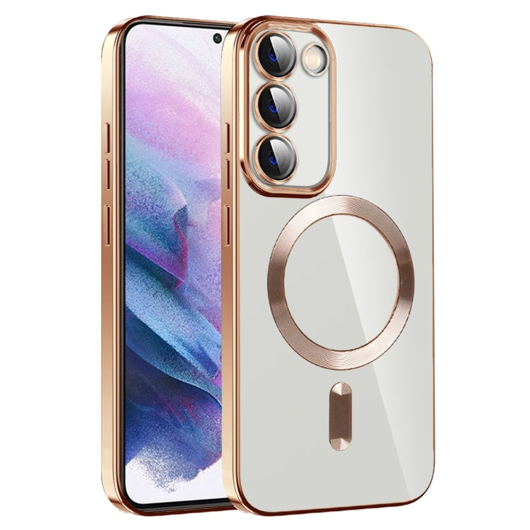 CD Texture Plating TPU MagSafe Phone Case with Lens Film, For Samsung Galaxy S21+ 5G, For Samsung Galaxy S21 Ultra 5G, For Samsung Galaxy Note20 Ultra, For Samsung Galaxy S20 Ultra