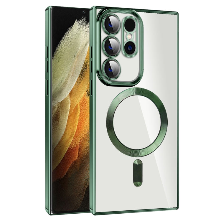 CD Texture Plating TPU MagSafe Phone Case with Lens Film, For Samsung Galaxy S21+ 5G, For Samsung Galaxy S21 Ultra 5G, For Samsung Galaxy Note20 Ultra, For Samsung Galaxy S20 Ultra