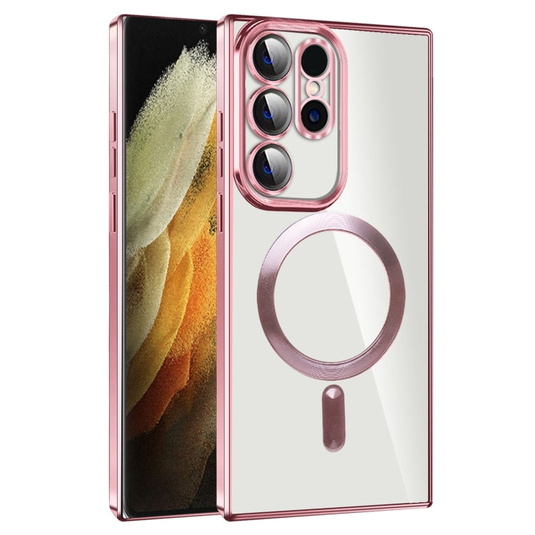 CD Texture Plating TPU MagSafe Phone Case with Lens Film, For Samsung Galaxy S21+ 5G, For Samsung Galaxy S21 Ultra 5G, For Samsung Galaxy Note20 Ultra, For Samsung Galaxy S20 Ultra