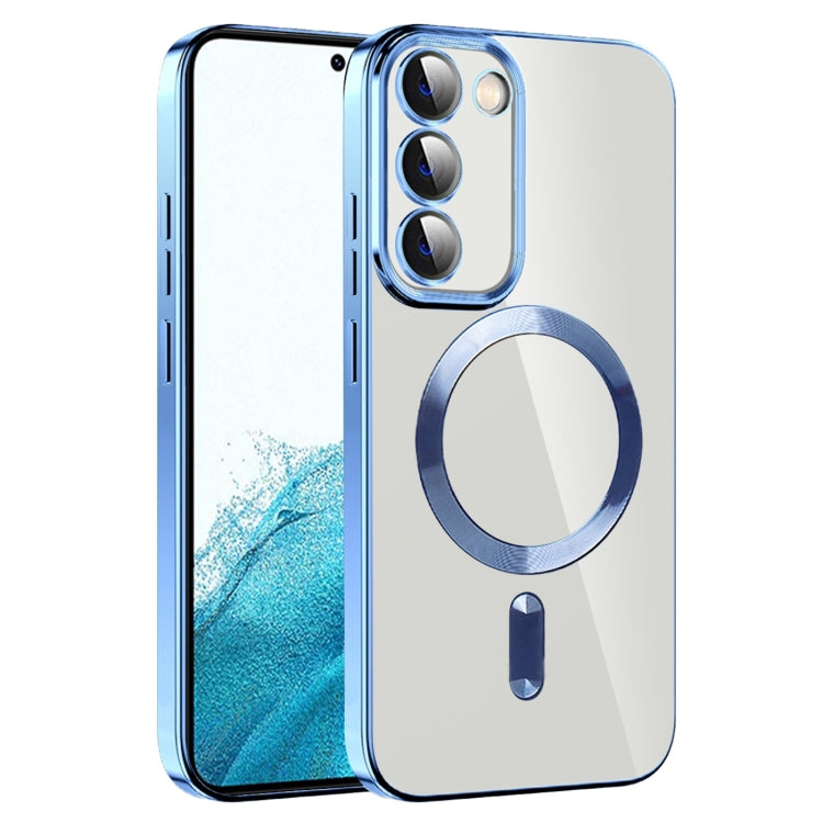 CD Texture Plating TPU MagSafe Phone Case with Lens Film, For Samsung Galaxy S20 FE, For Samsung Galaxy S22 Ultra 5G, For Samsung Galaxy S22+ 5G, For Samsung Galaxy S22 5G, For Samsung Galaxy S21 FE 5G, For Samsung Galaxy S21 5G