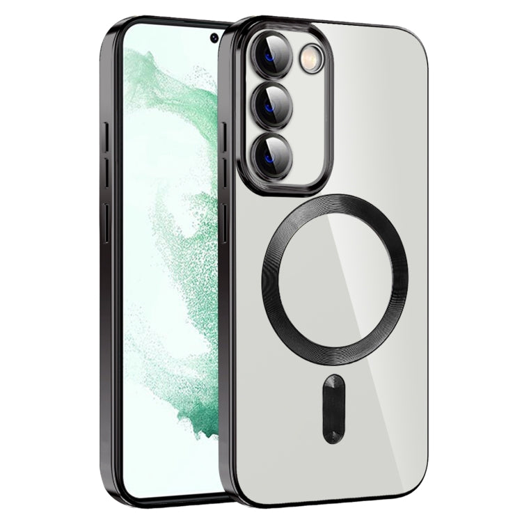 CD Texture Plating TPU MagSafe Phone Case with Lens Film, For Samsung Galaxy S20 FE, For Samsung Galaxy S22 Ultra 5G, For Samsung Galaxy S22+ 5G, For Samsung Galaxy S22 5G, For Samsung Galaxy S21 FE 5G, For Samsung Galaxy S21 5G
