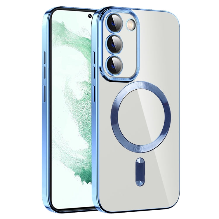 CD Texture Plating TPU MagSafe Phone Case with Lens Film, For Samsung Galaxy S20 FE, For Samsung Galaxy S22 Ultra 5G, For Samsung Galaxy S22+ 5G, For Samsung Galaxy S22 5G, For Samsung Galaxy S21 FE 5G, For Samsung Galaxy S21 5G