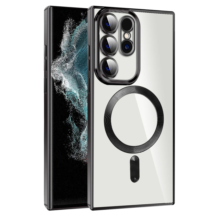 CD Texture Plating TPU MagSafe Phone Case with Lens Film, For Samsung Galaxy S20 FE, For Samsung Galaxy S22 Ultra 5G, For Samsung Galaxy S22+ 5G, For Samsung Galaxy S22 5G, For Samsung Galaxy S21 FE 5G, For Samsung Galaxy S21 5G