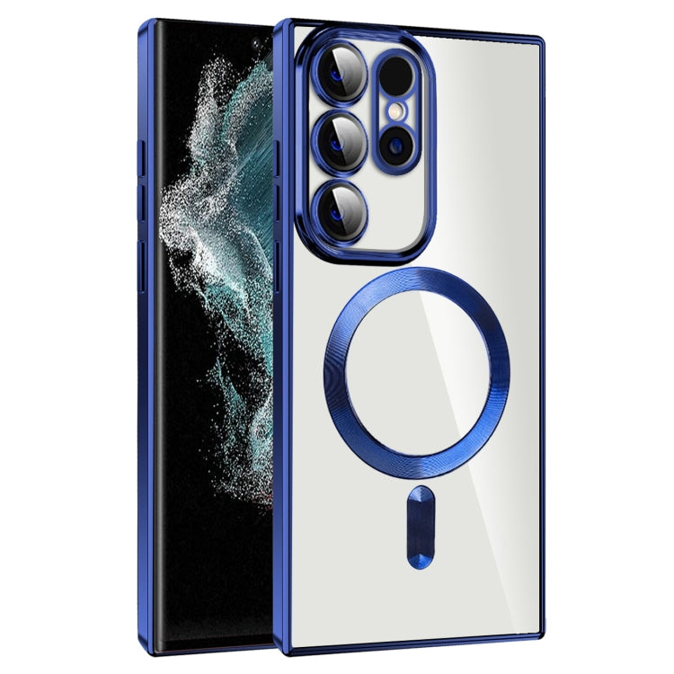 CD Texture Plating TPU MagSafe Phone Case with Lens Film, For Samsung Galaxy S20 FE, For Samsung Galaxy S22 Ultra 5G, For Samsung Galaxy S22+ 5G, For Samsung Galaxy S22 5G, For Samsung Galaxy S21 FE 5G, For Samsung Galaxy S21 5G