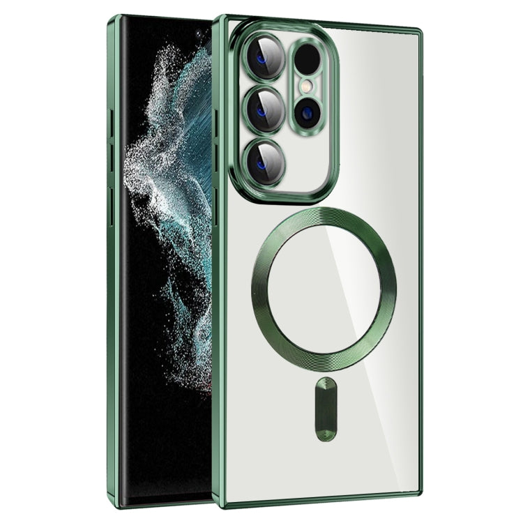 CD Texture Plating TPU MagSafe Phone Case with Lens Film, For Samsung Galaxy S20 FE, For Samsung Galaxy S22 Ultra 5G, For Samsung Galaxy S22+ 5G, For Samsung Galaxy S22 5G, For Samsung Galaxy S21 FE 5G, For Samsung Galaxy S21 5G