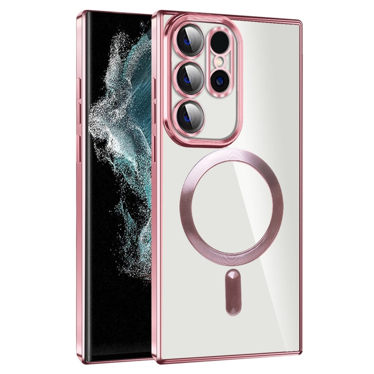 CD Texture Plating TPU MagSafe Phone Case with Lens Film, For Samsung Galaxy S20 FE, For Samsung Galaxy S22 Ultra 5G, For Samsung Galaxy S22+ 5G, For Samsung Galaxy S22 5G, For Samsung Galaxy S21 FE 5G, For Samsung Galaxy S21 5G