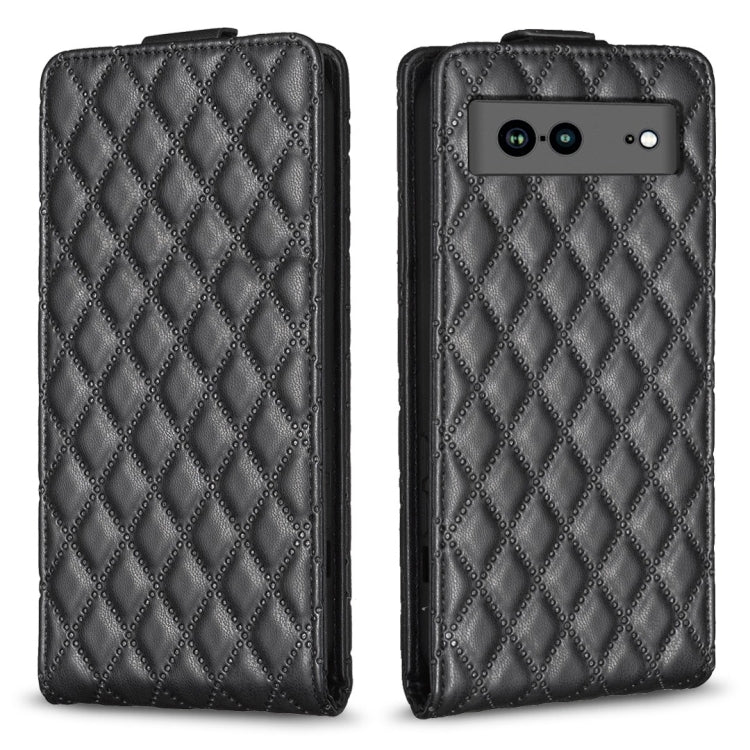 Diamond Lattice Vertical Flip Leather Phone Case, For Google Pixel 8 Pro, For Google Pixel 8, For Google Pixel 7a, For Google Pixel 7 Pro, For Google Pixel 7