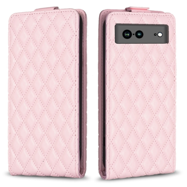 Diamond Lattice Vertical Flip Leather Phone Case, For Google Pixel 8 Pro, For Google Pixel 8, For Google Pixel 7a, For Google Pixel 7 Pro, For Google Pixel 7
