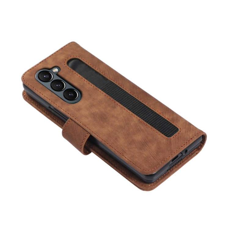 Horizontal Flip Leather Phone Case with Long Lanyard, For Samsung Galaxy Z Fold5, For Samsung Galaxy Z Flip5