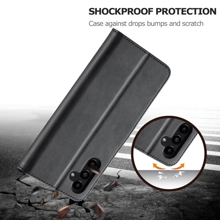 LC.IMEEKE Calf Texture Leather Phone Case, For Samsung Galaxy S23 FE 5G, For Samsung Galaxy A55 5G, For Samsung Galaxy A05, For Samsung Galaxy A05S, For Samsung Galaxy A35 5G, For Samsung Galaxy S24 Ultra 5G, For Samsung Galaxy S24+ 5G                 ...