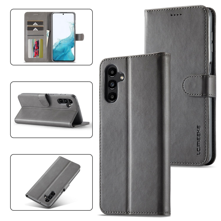 LC.IMEEKE Calf Texture Leather Phone Case, For Samsung Galaxy S23 FE 5G, For Samsung Galaxy A55 5G, For Samsung Galaxy A05, For Samsung Galaxy A05S, For Samsung Galaxy A35 5G, For Samsung Galaxy S24 Ultra 5G, For Samsung Galaxy S24+ 5G                 ...