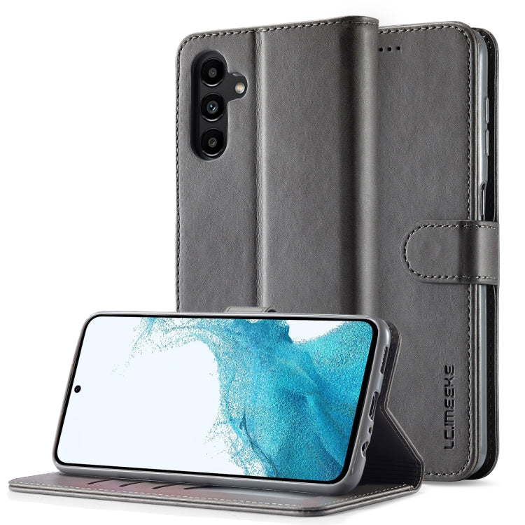 LC.IMEEKE Calf Texture Leather Phone Case, For Samsung Galaxy S23 FE 5G, For Samsung Galaxy A55 5G, For Samsung Galaxy A05, For Samsung Galaxy A05S, For Samsung Galaxy A35 5G, For Samsung Galaxy S24 Ultra 5G, For Samsung Galaxy S24+ 5G                 ...