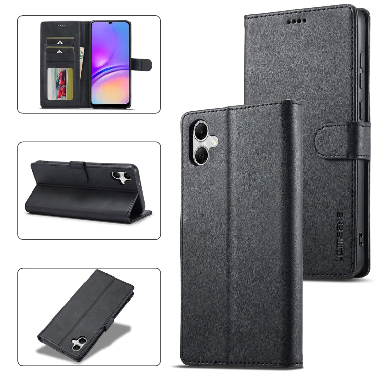 LC.IMEEKE Calf Texture Leather Phone Case, For Samsung Galaxy S23 FE 5G, For Samsung Galaxy A55 5G, For Samsung Galaxy A05, For Samsung Galaxy A05S, For Samsung Galaxy A35 5G, For Samsung Galaxy S24 Ultra 5G, For Samsung Galaxy S24+ 5G                 ...
