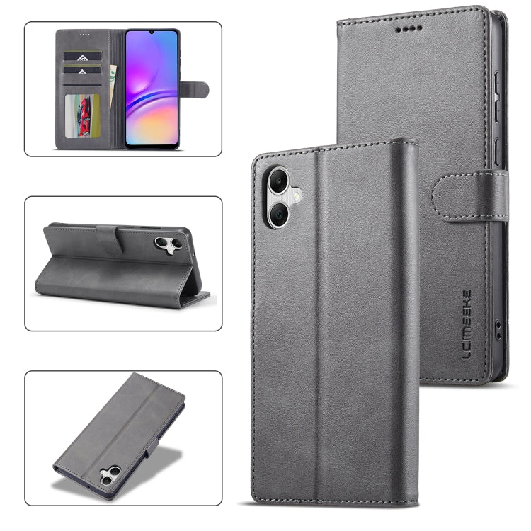 LC.IMEEKE Calf Texture Leather Phone Case, For Samsung Galaxy S23 FE 5G, For Samsung Galaxy A55 5G, For Samsung Galaxy A05, For Samsung Galaxy A05S, For Samsung Galaxy A35 5G, For Samsung Galaxy S24 Ultra 5G, For Samsung Galaxy S24+ 5G                 ...