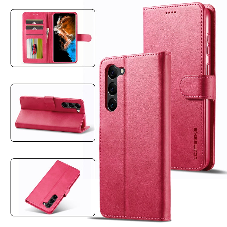 LC.IMEEKE Calf Texture Leather Phone Case, For Samsung Galaxy S24 Ultra 5G, For Samsung Galaxy S23 FE 5G, For Samsung Galaxy A55 5G, For Samsung Galaxy A05, For Samsung Galaxy A05S, For Samsung Galaxy A35 5G, For Samsung Galaxy S24+ 5G                 ...