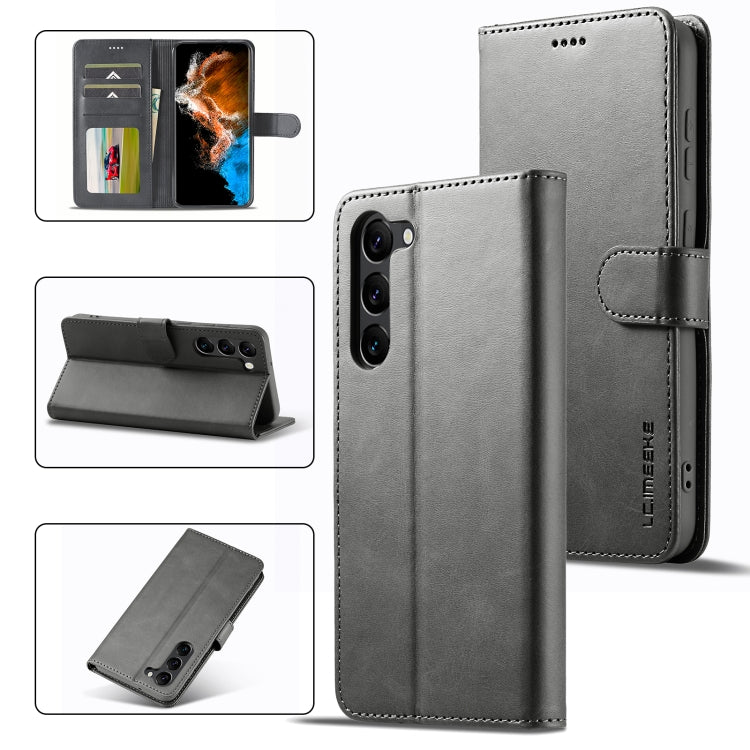LC.IMEEKE Calf Texture Leather Phone Case, For Samsung Galaxy S24 Ultra 5G, For Samsung Galaxy S23 FE 5G, For Samsung Galaxy A55 5G, For Samsung Galaxy A05, For Samsung Galaxy A05S, For Samsung Galaxy A35 5G, For Samsung Galaxy S24+ 5G                 ...