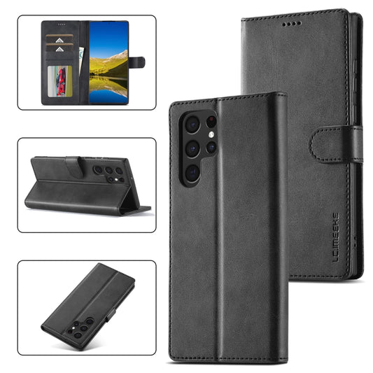 LC.IMEEKE Calf Texture Leather Phone Case, For Samsung Galaxy S24 Ultra 5G, For Samsung Galaxy S23 FE 5G, For Samsung Galaxy A55 5G, For Samsung Galaxy A05, For Samsung Galaxy A05S, For Samsung Galaxy A35 5G, For Samsung Galaxy S24+ 5G                 ...