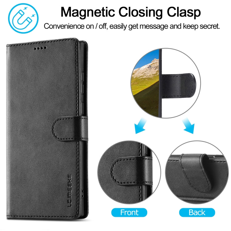 LC.IMEEKE Calf Texture Leather Phone Case, For Samsung Galaxy S24 Ultra 5G, For Samsung Galaxy S23 FE 5G, For Samsung Galaxy A55 5G, For Samsung Galaxy A05, For Samsung Galaxy A05S, For Samsung Galaxy A35 5G, For Samsung Galaxy S24+ 5G                 ...