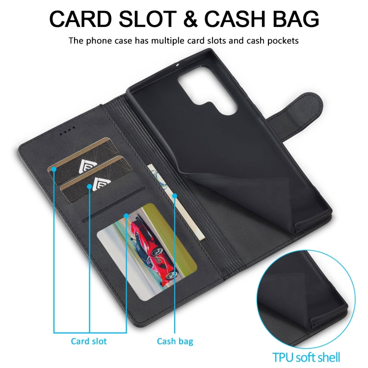 LC.IMEEKE Calf Texture Leather Phone Case, For Samsung Galaxy S24 Ultra 5G, For Samsung Galaxy S23 FE 5G, For Samsung Galaxy A55 5G, For Samsung Galaxy A05, For Samsung Galaxy A05S, For Samsung Galaxy A35 5G, For Samsung Galaxy S24+ 5G                 ...