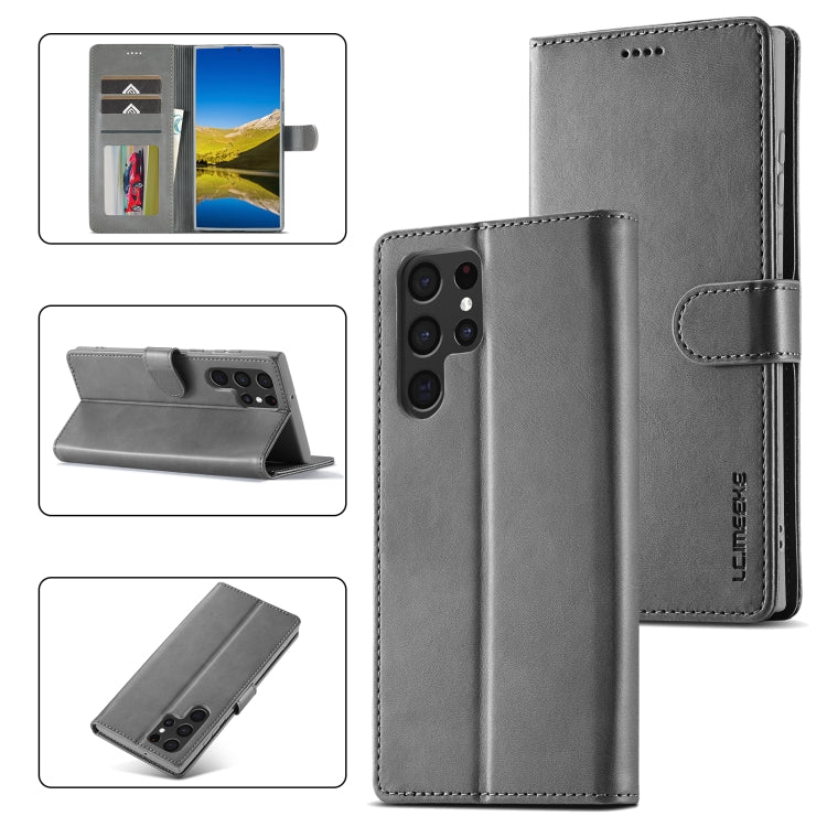 LC.IMEEKE Calf Texture Leather Phone Case, For Samsung Galaxy S24 Ultra 5G, For Samsung Galaxy S23 FE 5G, For Samsung Galaxy A55 5G, For Samsung Galaxy A05, For Samsung Galaxy A05S, For Samsung Galaxy A35 5G, For Samsung Galaxy S24+ 5G                 ...