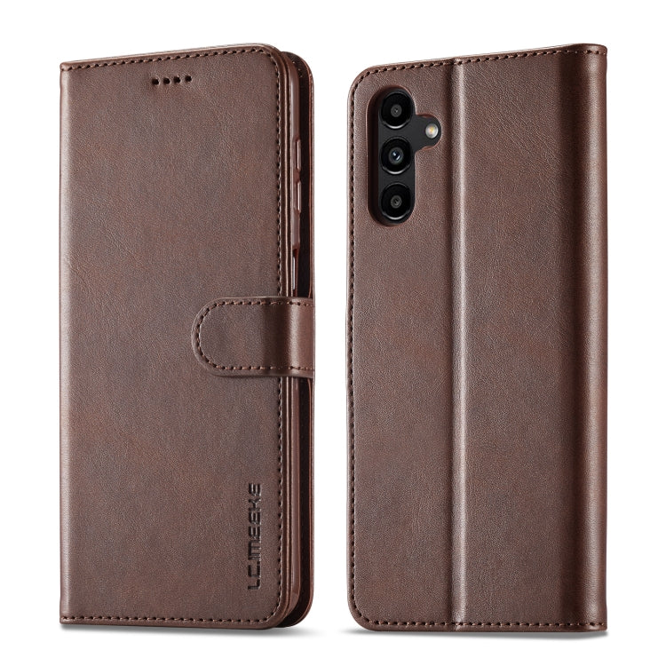 LC.IMEEKE Calf Texture Leather Phone Case, For Samsung Galaxy S24 Ultra 5G, For Samsung Galaxy S23 FE 5G, For Samsung Galaxy A55 5G, For Samsung Galaxy A05, For Samsung Galaxy A05S, For Samsung Galaxy A35 5G, For Samsung Galaxy S24+ 5G                 ...